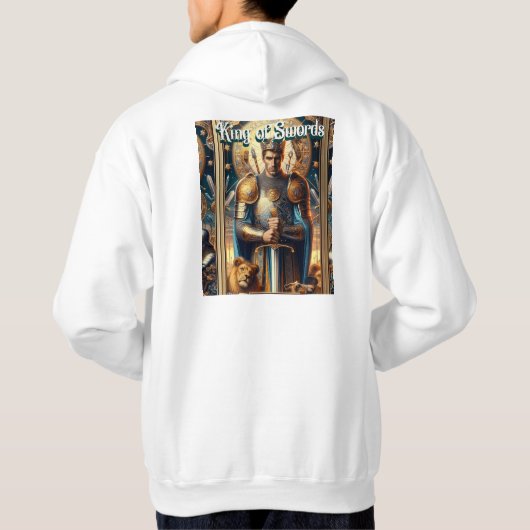 King of Swords White Hoodie (Achterkant)
