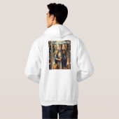King of Swords White Hoodie (Achterkant volledig)