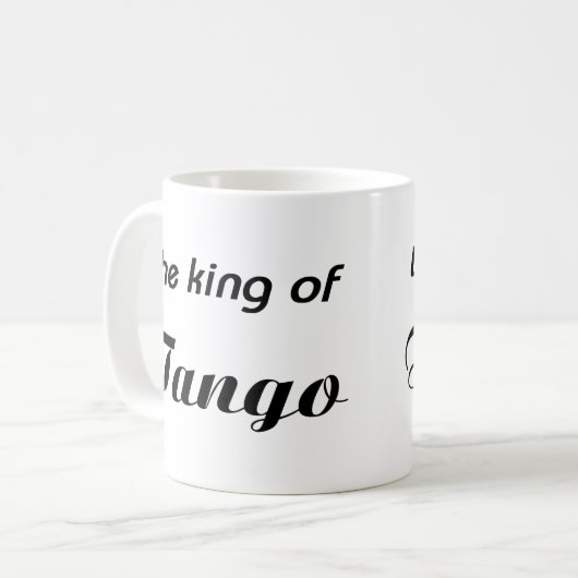 King of Tango design! Koffiemok (Voorkant links)