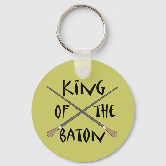 King of the Baton Conductor Gift Sleutelhanger (Voorkant)