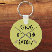 King of the Baton Conductor Gift Sleutelhanger (Voorkant)