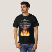 King of The BBQ Funny Quote Custom Name T-shirt (Voorkant volledig)