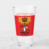 King of the Camper - Funny Camping RV Glas (Achterkant)