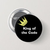 King of the Code Ronde Button 5,7 Cm (Voorkant /achterkant)