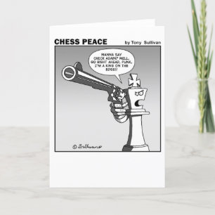 King of the Edge Chess Peace cartoon Kaart