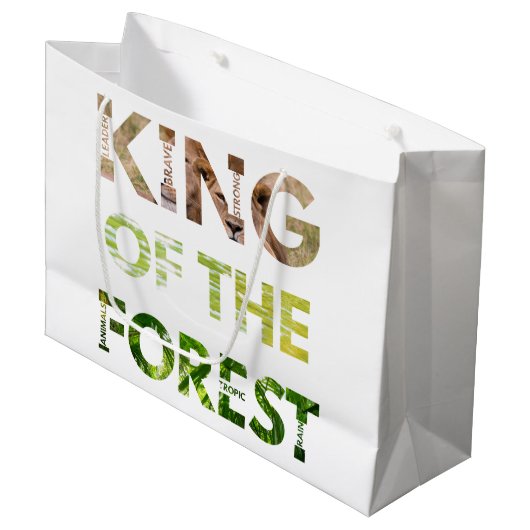 King of the Forest Groot Cadeauzakje (Voorkant Gekanteld)