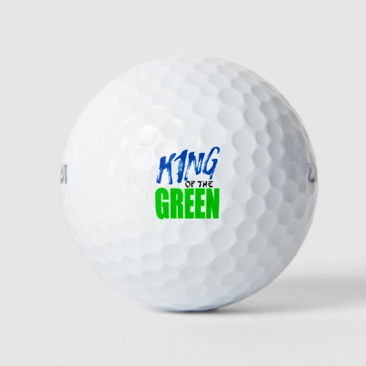 king of the green dark green golfballen (Voorkant)
