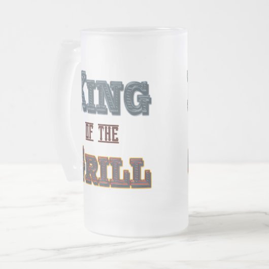 King of the Grill BBQ Cooking Gezegde Mok (Voorkant links)