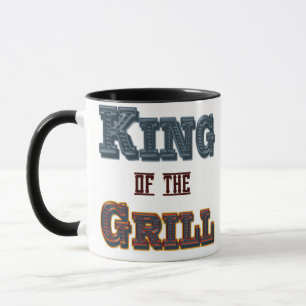 King of the Grill BBQ Cooking Slogan Mok