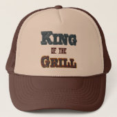 King of the Grill BBQ Cooking Slogan Pet (Voorkant)