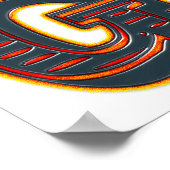 King of the Grill BBQ Gezegde Afdrukken Poster (Hoek)