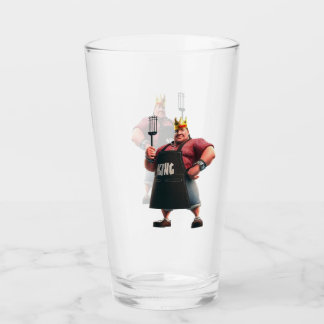 King of the Grill Beer Glass Glas