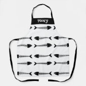 King of the Grill: Custom All-Over Print Schort (Voorkant)