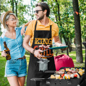 King of the Grill Graphic Schort