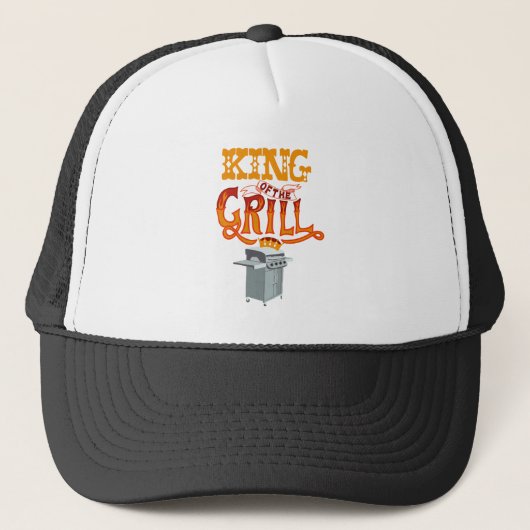 King of the Grill Graphic Trucker Pet (Voorkant)