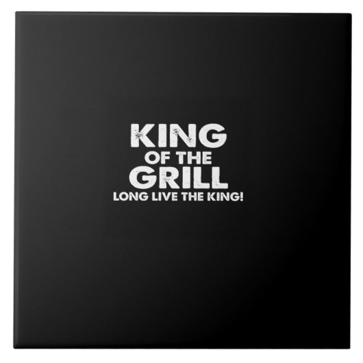 king of the grill long live the king tegeltje (Voorkant)