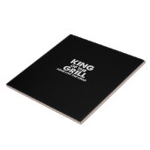 king of the grill long live the king tegeltje (Zijkant)