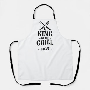 King of The Grill Personalized BBQ Schort