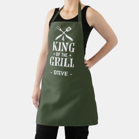 King of The Grill Personalized BBQ Schort (Insitu)