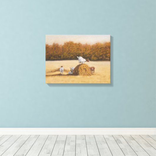 King of the Hill Canvas Afdruk (Insitu (Houten vloer))