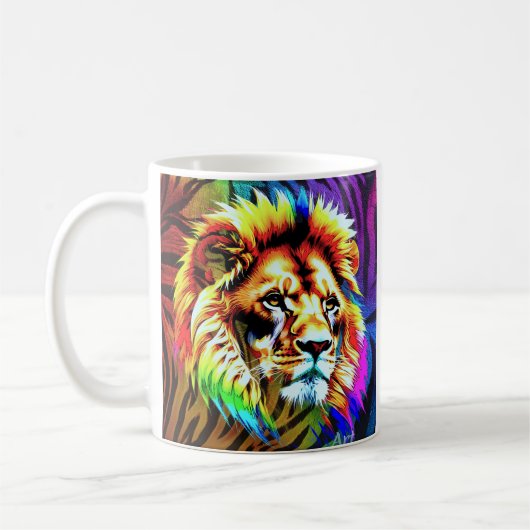King of the Jungle Lion  Koffiemok (Links)