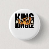King of the Jungle Ronde Button 3,2 Cm (Voorkant)