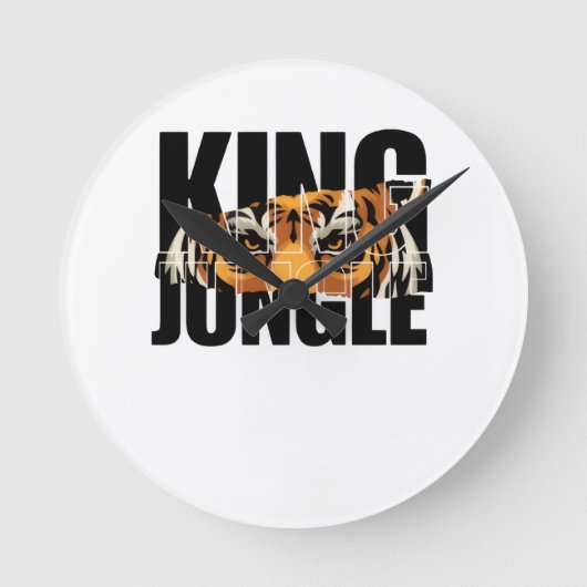 King of the Jungle Ronde Klok (Voorkant)