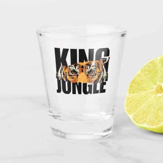 King of the Jungle Shot Glas (Voorkant)