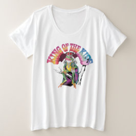 King of the Kiss: Fotorealistische boomkikkerkunst Grote Maat T-shirt