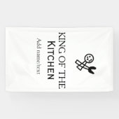 King of the kitchen chef cooking add name crown ha spandoek (Horizontaal)