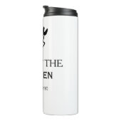 King of the kitchen chef cooking add name crown ha thermosbeker (Geroteerd rechts)