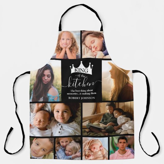 King of the Kitchen Photo Collage Schort (Voorkant)