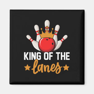 King of the Lanes gaat bowlen Magneet