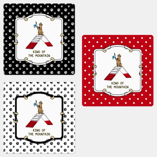 King of the Mountain Dog Agility Design Labels (Groep)