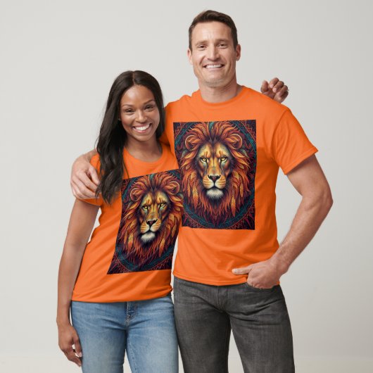King of the Oerwoud - Bold Lion T-shirt (Unisex)