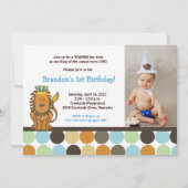 King of the Oerwoud *FOTO* Birthday 5x7 Kaart (Voorkant)