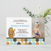 King of the Oerwoud *FOTO* Birthday 5x7 Kaart (Staand voorkant)