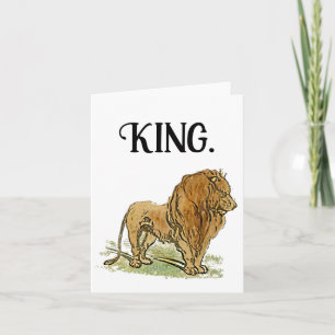 King of the Oerwoud Lion Cartoon, Bold Wildlife Ar Kaart