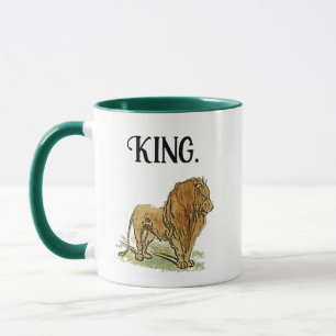 King of the Oerwoud Lion Cartoon, Bold Wildlife Ar Mok