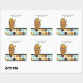King of the Oerwoud SQUARE Favor Sticker (Vel)