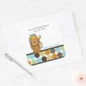 King of the Oerwoud SQUARE Favor Sticker (Envelop)