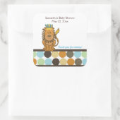 King of the Oerwoud SQUARE Favor Sticker (Tas)