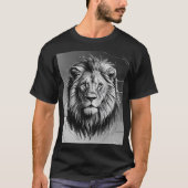 "King of the Oerwoud" T-shirt - Lion Art Edition (Voorkant)