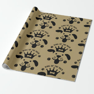 King of the Pack Hond Thema Cadeau Cadeaupapier