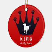 King of the Pack Keramisch Ornament (Links)