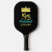 King of the Pickleball Court Design Pickleball Paddle (Voorkant)