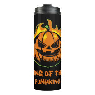 King of the Pumpkins Halloween Mannen Couple Match Thermosbeker