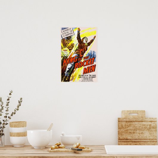 King of the Rocket Mannen Poster (Keuken)