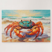🐙King of the Shore: De machtige krab Legpuzzel (Horizontaal)