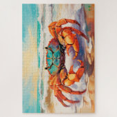 🐙King of the Shore: De machtige krab Legpuzzel (Verticaal)